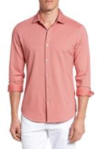 Men's Mizzen+main Hawthorne Gingham Sport Shirt, Size - Red