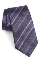 Men's John Varvatos Star Usa Cross Stripe Silk Tie, Size - Purple