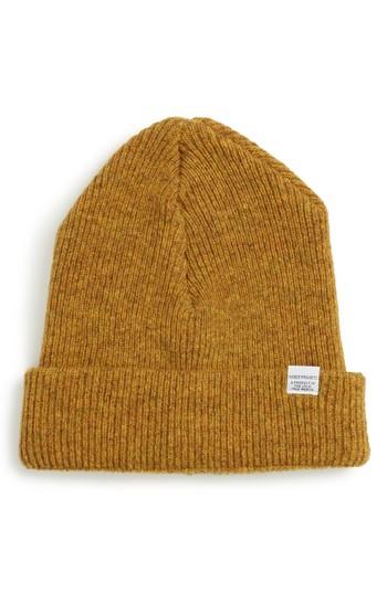 Men's Norse Project Wool Knit Cap - Yellow
