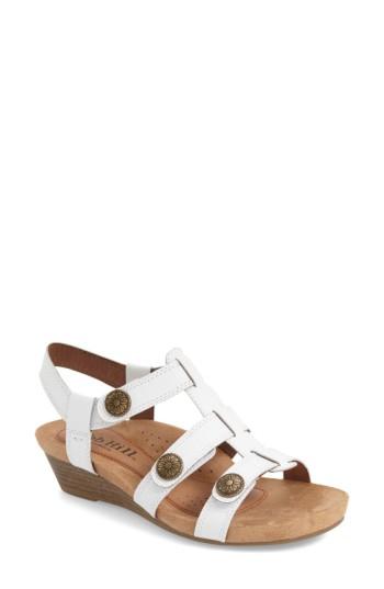 Women's Rockport Cobb Hill 'harper' Wedge Sandal M - White