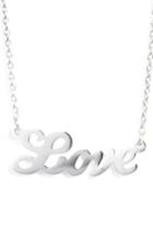 Women's Argento Vivo Love Pendant Necklace