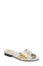 Women's Kenneth Cole New York Viveca Slide Sandal .5 M - Metallic