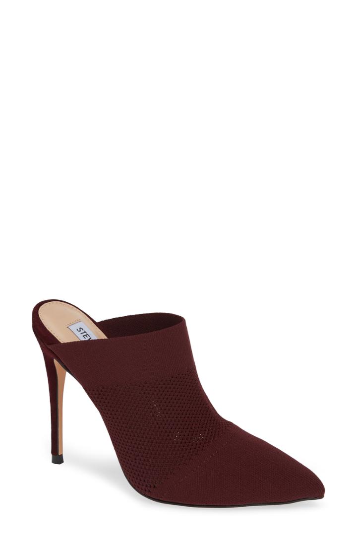 Women's Steve Madden Drastic Mule M - Burgundy