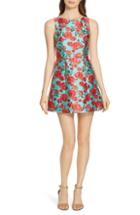 Women's Alice + Olivia Lindsey Structured Fit & Flare Dress - Blue/green