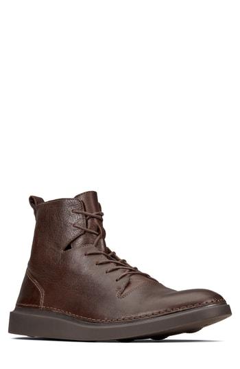 Men's Clarks Hale Plain Toe Boot .5 M - Brown