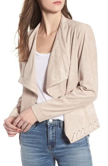 Women's Bb Dakota Arly Faux Suede Jacket - Pink
