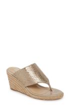 Women's Johnston & Murphy Gretchen Wedge Mule M - Metallic