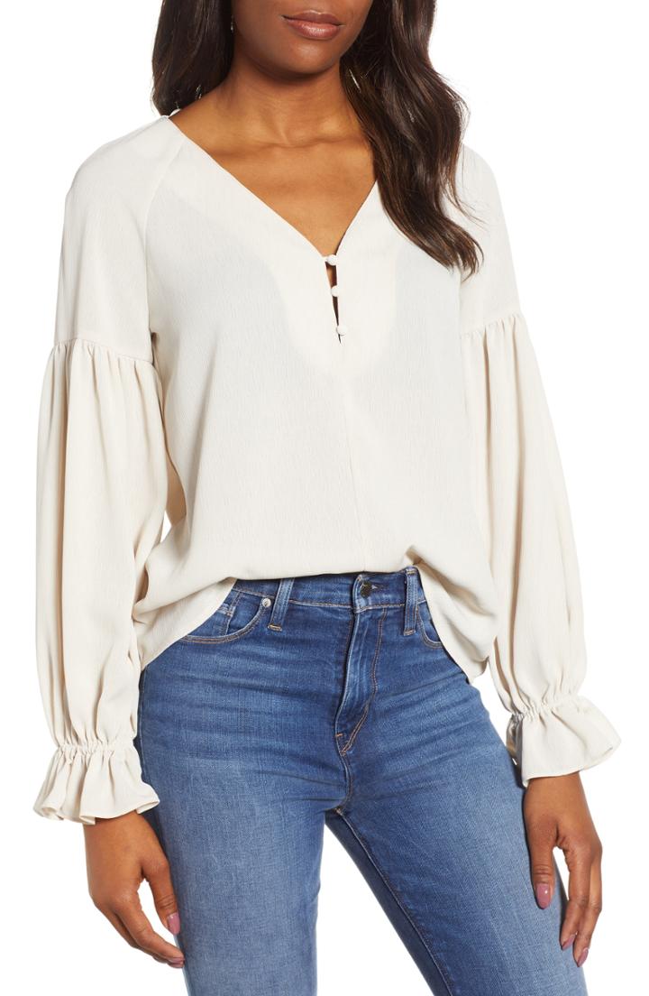 Women's 1.state Button Blouse - White