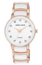 Women's Anne Klein Diamond Dial Ceramic Bracelet Watch, 36mm