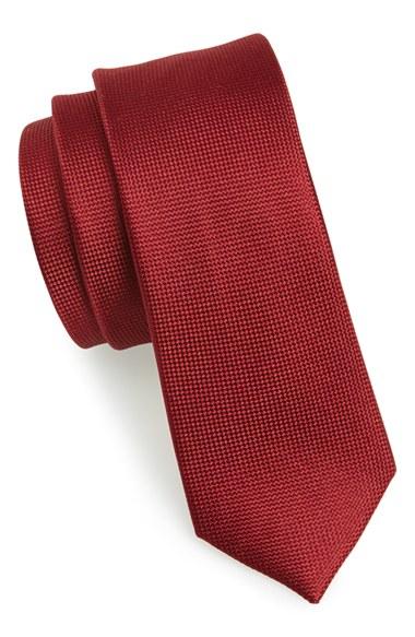 Men's The Tie Bar Woven Silk Tie, Size - Red (online Only)