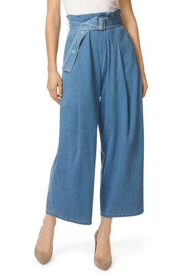 Women's J Brand Via Pleat Front Wide Leg Pants - Blue