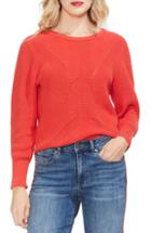 Women's Vince Camuto Lace-up Back Sweater - Red