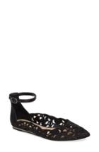Women's Imagine By Vince Camuto Garyn Ankle Strap Flat M - Black