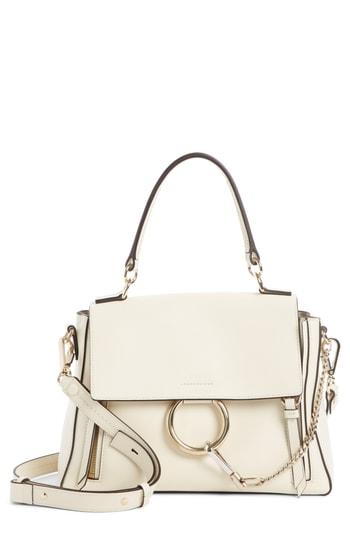 Chloe Mini Faye Day Leather Crossbody Bag - Ivory