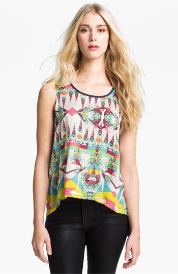 Elevenparis 'ester' Pattern Tank Top Navy