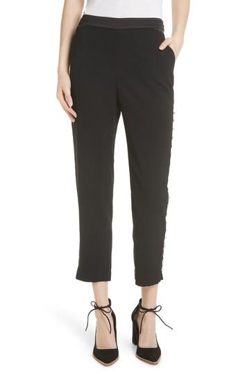 Women's Ted Baker London Button Trim Jogger Pants - Black