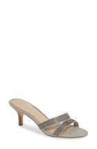 Women's Athena Alexander Skope Crystal Embellished Slide Sandal M - Metallic