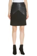 Women's Ba & Sh Siracuse Leather Pencil Skirt - Black
