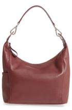 Longchamp 'le Foulonne' Leather Hobo Bag - Red