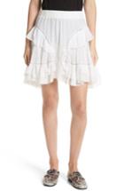 Women's Isabel Marant Etoile Varese Ruffle Skirt Us / 36 Fr - White