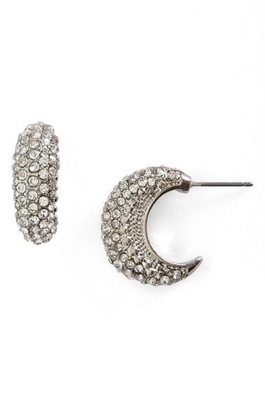 Women's Topshop Crystal Hoop Earrings