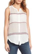 Women's Lucky Brand Stripe Cotton Blend Top