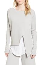Women's Frank & Eileen Tee Lab Asymmetrical Sweatshirt - Grey