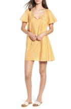 Women's Hinge Metallic Stripe Shift Dress, Size - Yellow