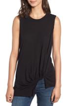 Women's Stateside Twist Hem Slub Supima Cotton Tank - Black