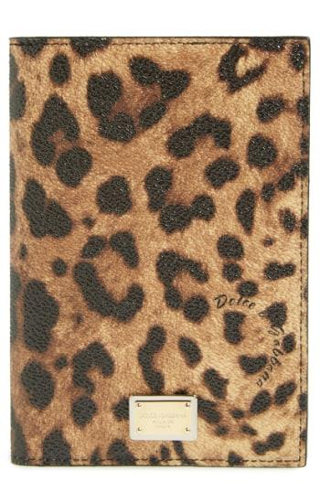 Dolce & Gabbana Leopard Print Passport Cover -