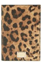 Dolce & Gabbana Leopard Print Passport Cover -