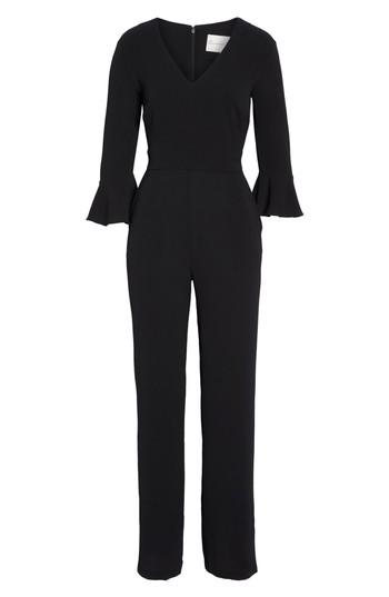 Women's Charles Henry Flare Cuff Jumpsuit - Black