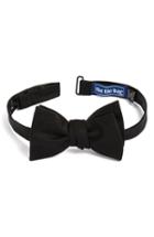 Men's The Tie Bar Silk Solid Bow Tie, Size - Black