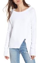 Women's Rag & Bone Fleur Metallic Jacquard Sweater, Size - Blue