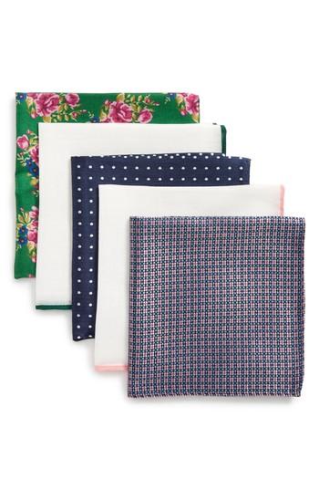 Men's The Tie Bar 5-pack Pocket Squares, Size - Green