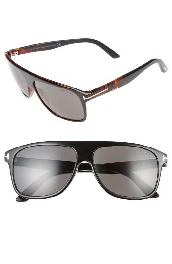 Women's Tom Ford Inigo 59mm Flat Top Sunglasses -