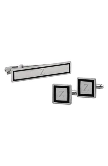 Men's Cathy's Concepts Monogram Cuff Links & Tie Clip