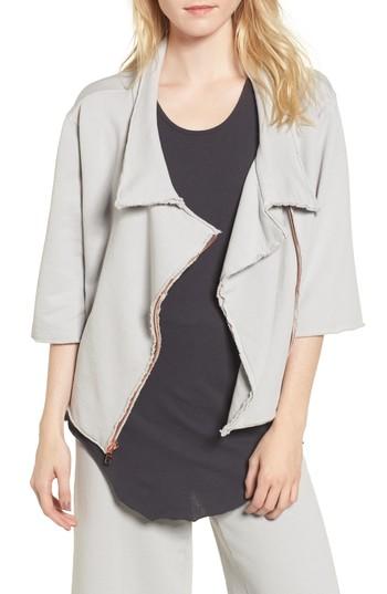 Women's Frank & Eileen Tee Lab Moto Zip Sweatshirt - Grey