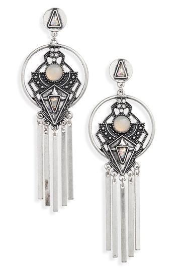 Women's Topshop Engraved Stick Drop Earrings