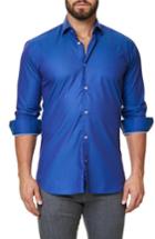 Men's Maceoo Trim Fit Dot Print Sport Shirt (m) - Purple