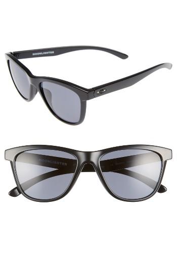 Women's Oakley Moonlighter 53mm Sunglasses - Polished Black/ Grey