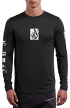 Men's Volcom Lido Pixel Graphic Long Sleeve T-shirt - Black