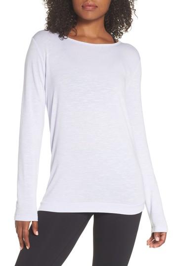 Women's Zella Be Still Open Back Top - Purple