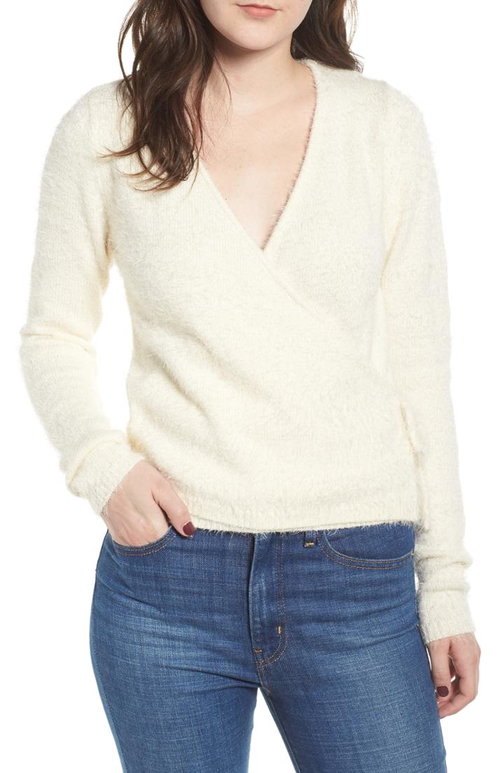 Women's Love By Design Wrap Front Sweater