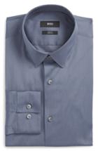 Men's Boss Llan Slim Fit Stretch Dress Shirt .5 - Grey