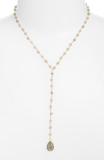 Women's Jemma Sands Crosby Semiprecious Stone Y-necklace