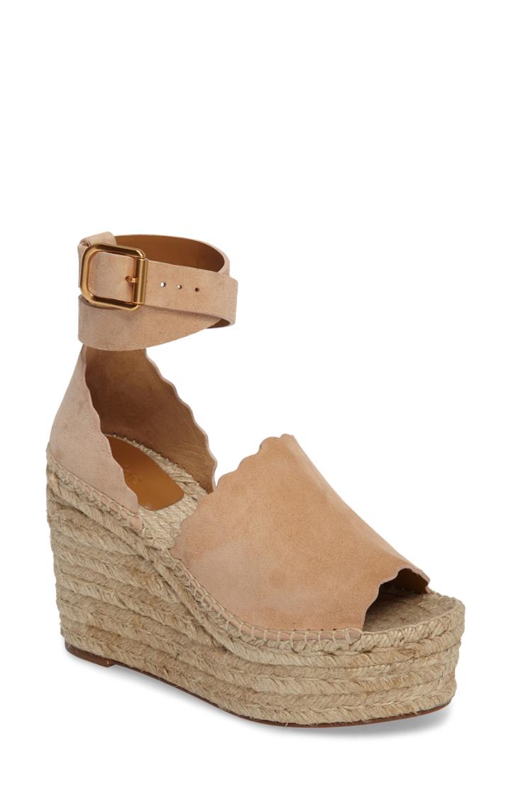 Women's Chloe Lauren Espadrille Wedge Sandal Us / 41eu - Beige