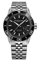 Men's Raymond Weil Freelancer Diver Automatic Bracelet Strap Watch, 43mm
