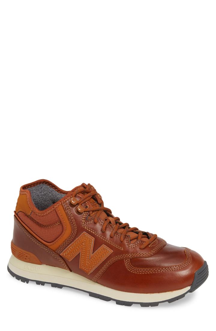 Men's New Balance 574 Mid Sneaker .5 D - Brown