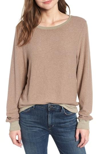 Women's Wildfox Baggy Beach Jumper Pullover - Grey